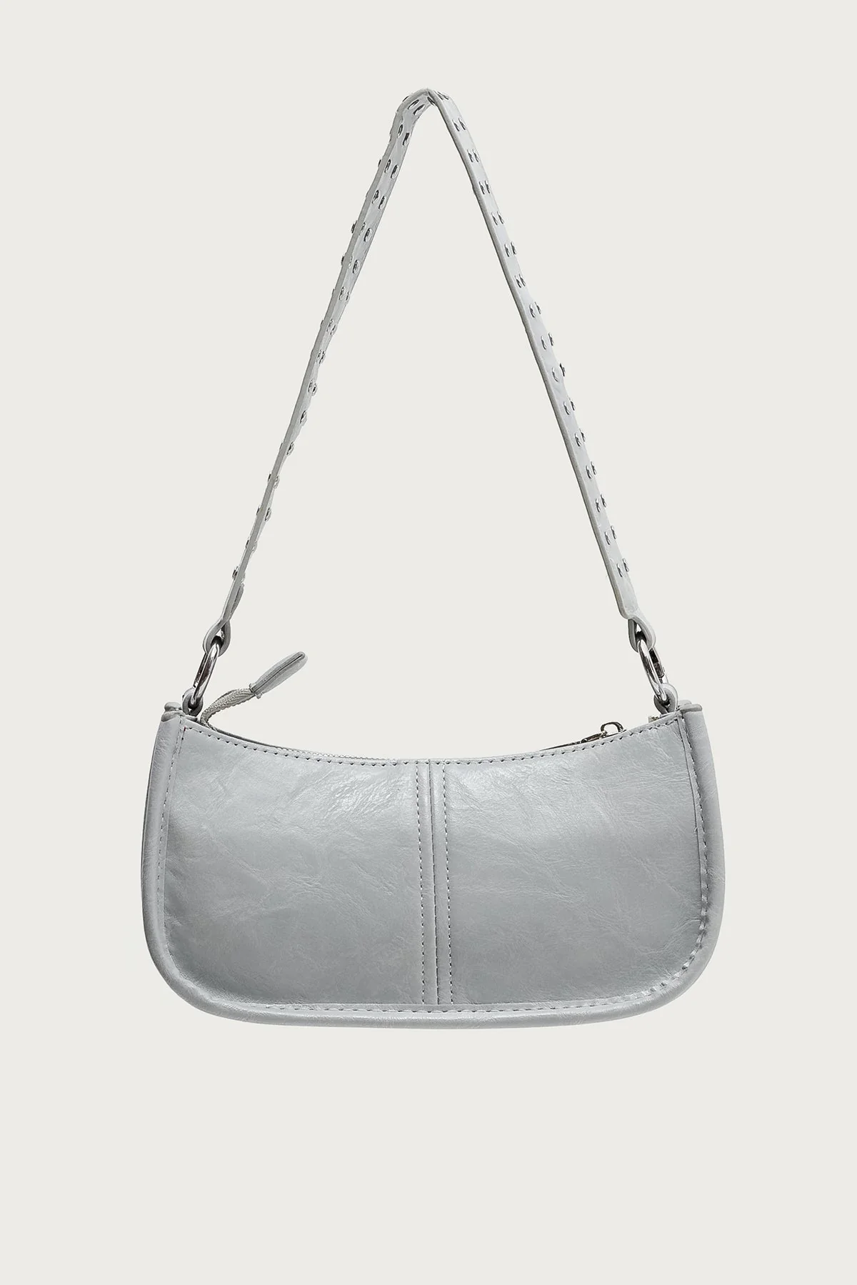 Studded Strap Faux Leather Bag - Image 2