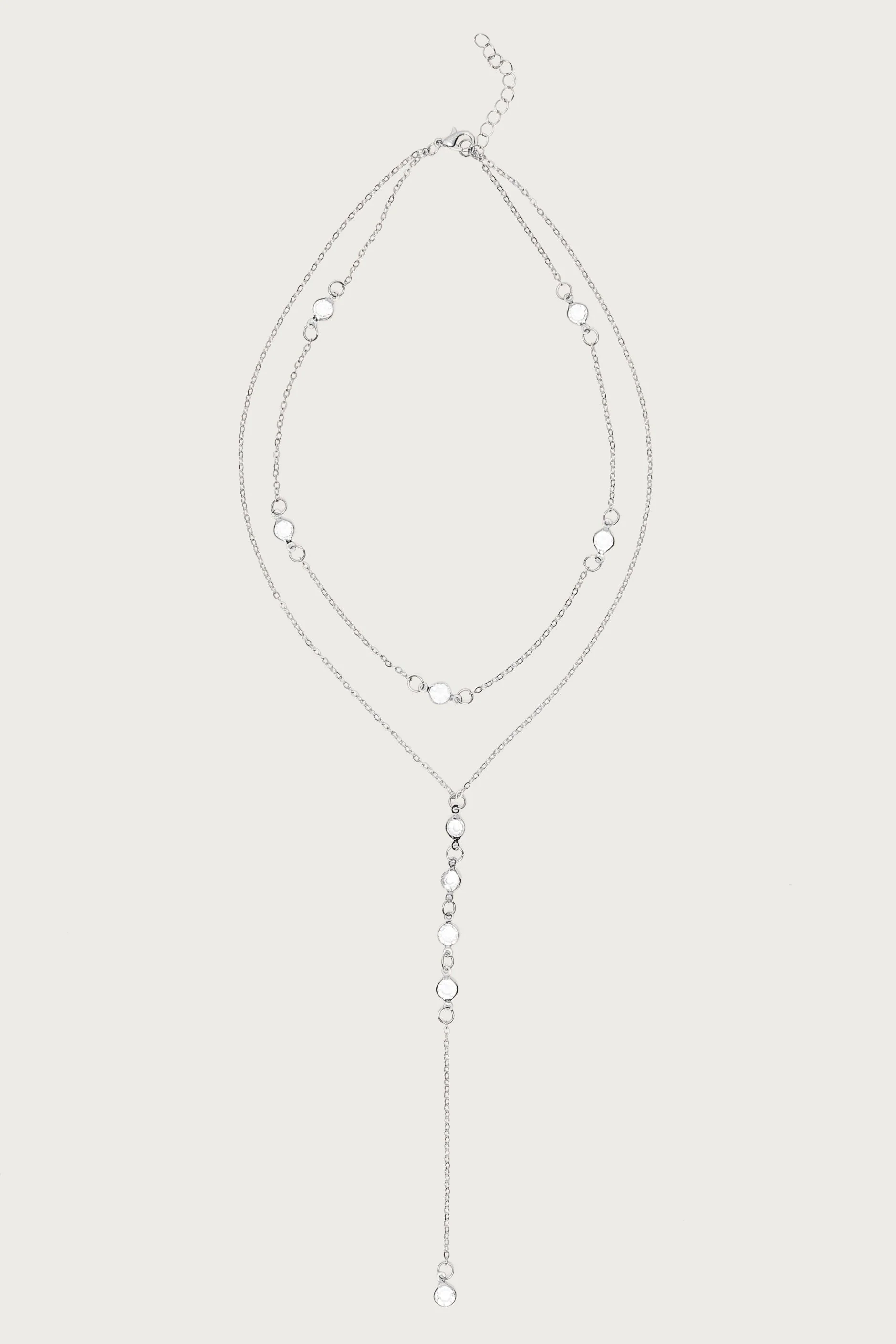 Stone Layered Cascading Necklace - Image 2