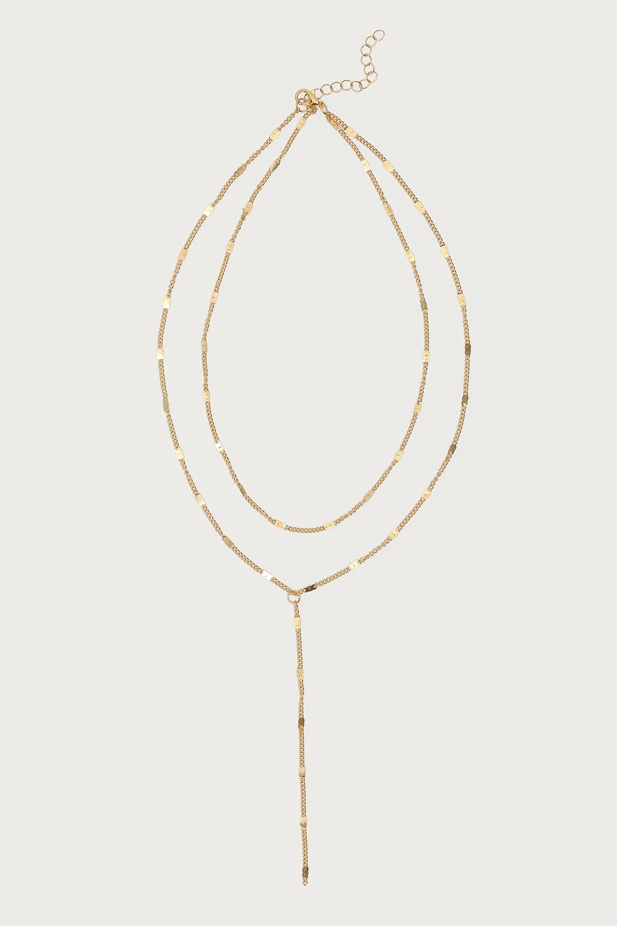 Cascading Disc Chain Layered Necklace - Image 2