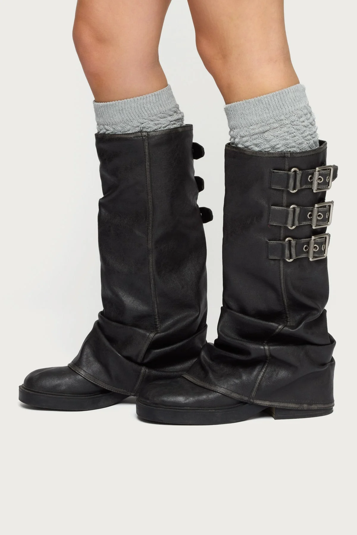 Knee High Scrunch Socks