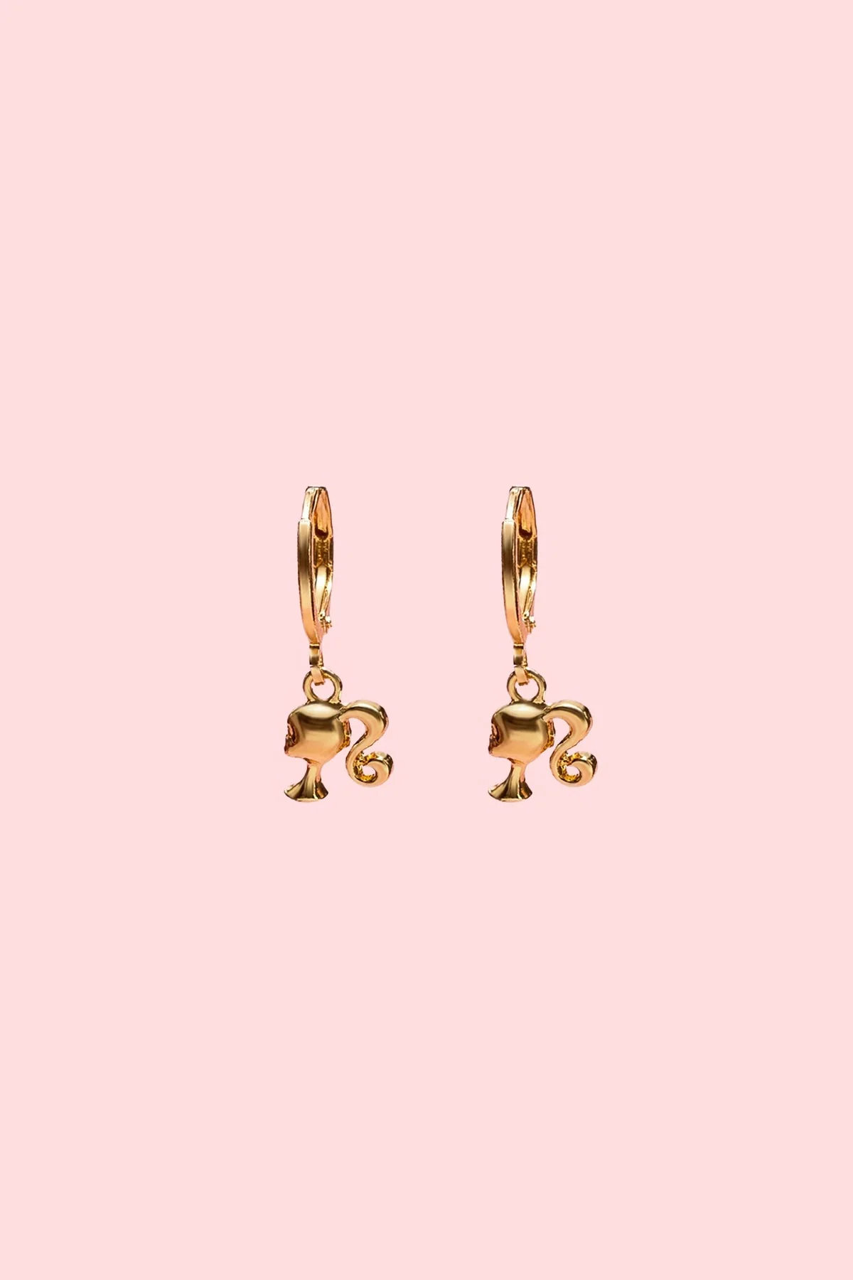Barbie™ Girl Hoop Earrings - Image 2