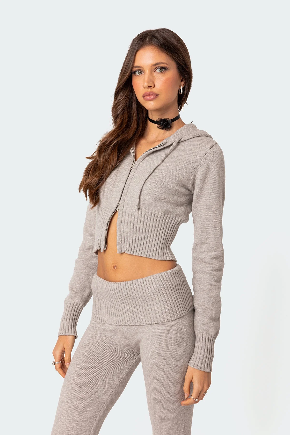 Desiree Knitted Hooded Cardigan - Image 3
