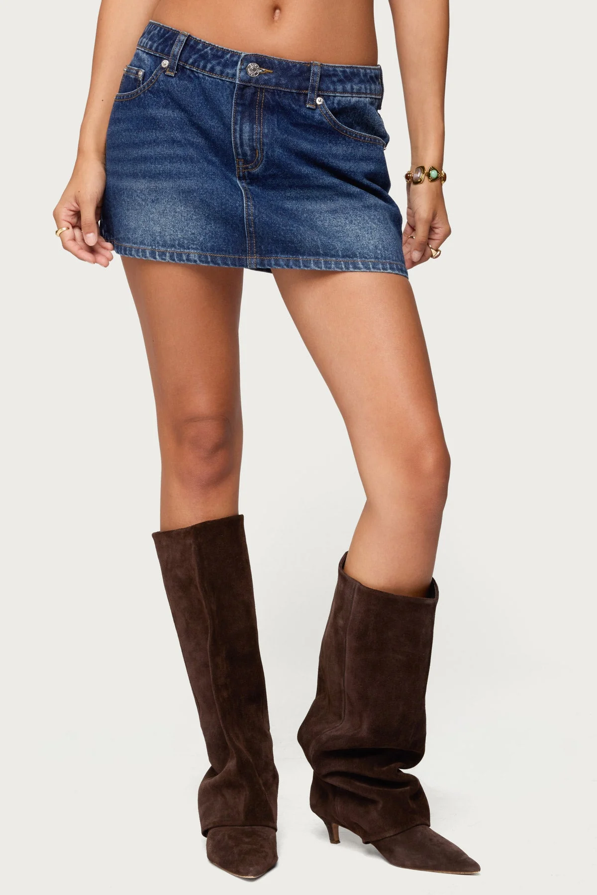 Chiara Denim Micro Skirt - Image 2