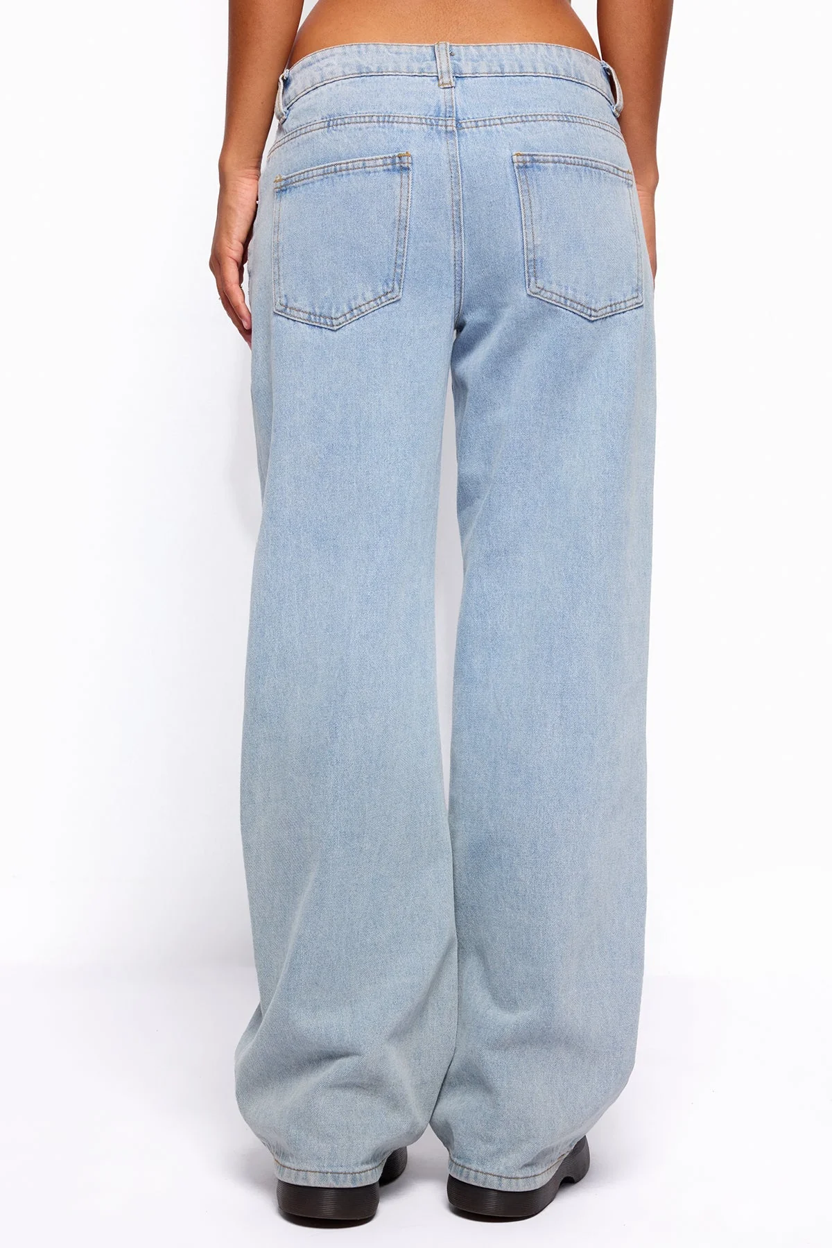 Raelynn Washed Low Rise Baggy Jeans - Image 6