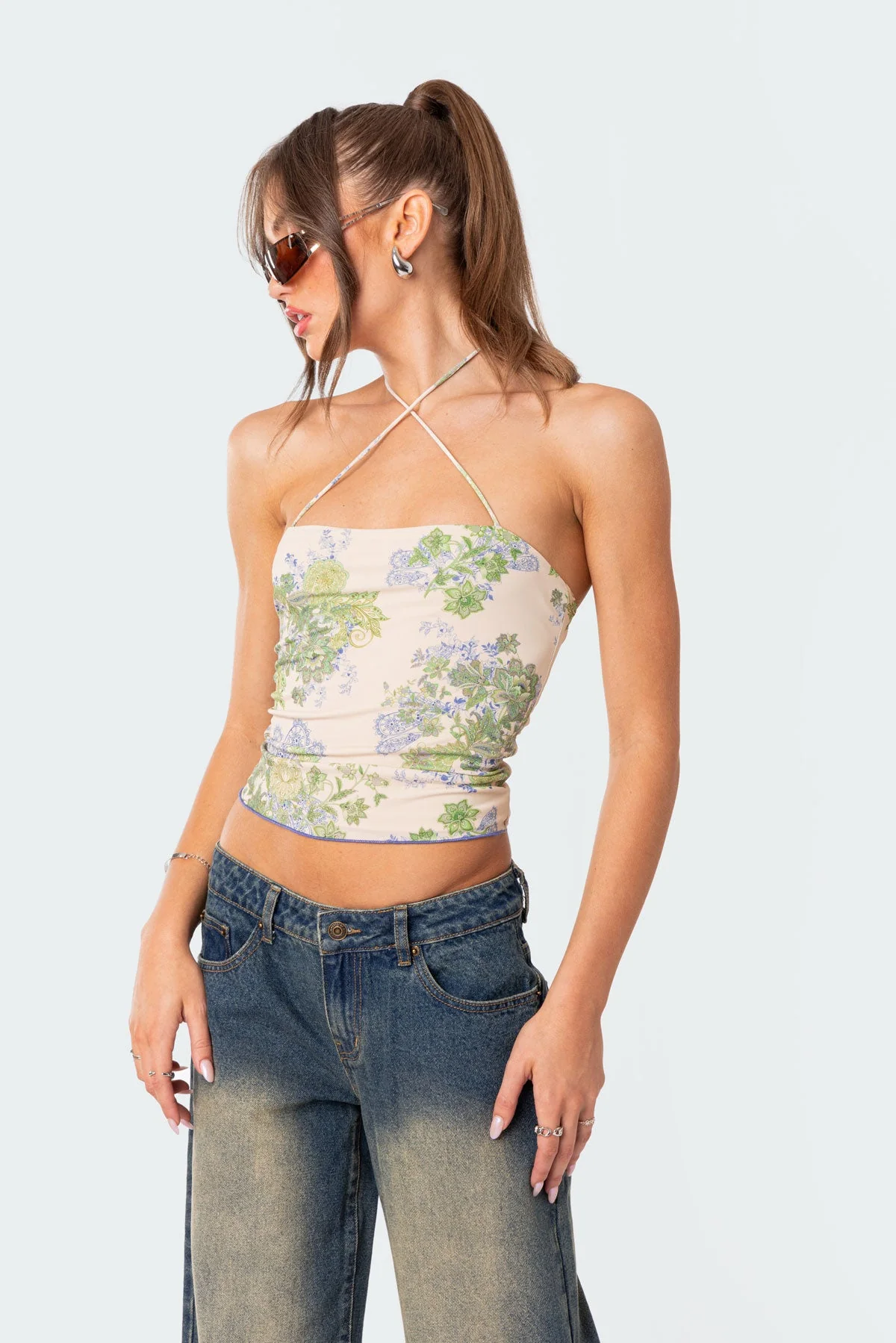 Garden Party Printed Top - Image 2