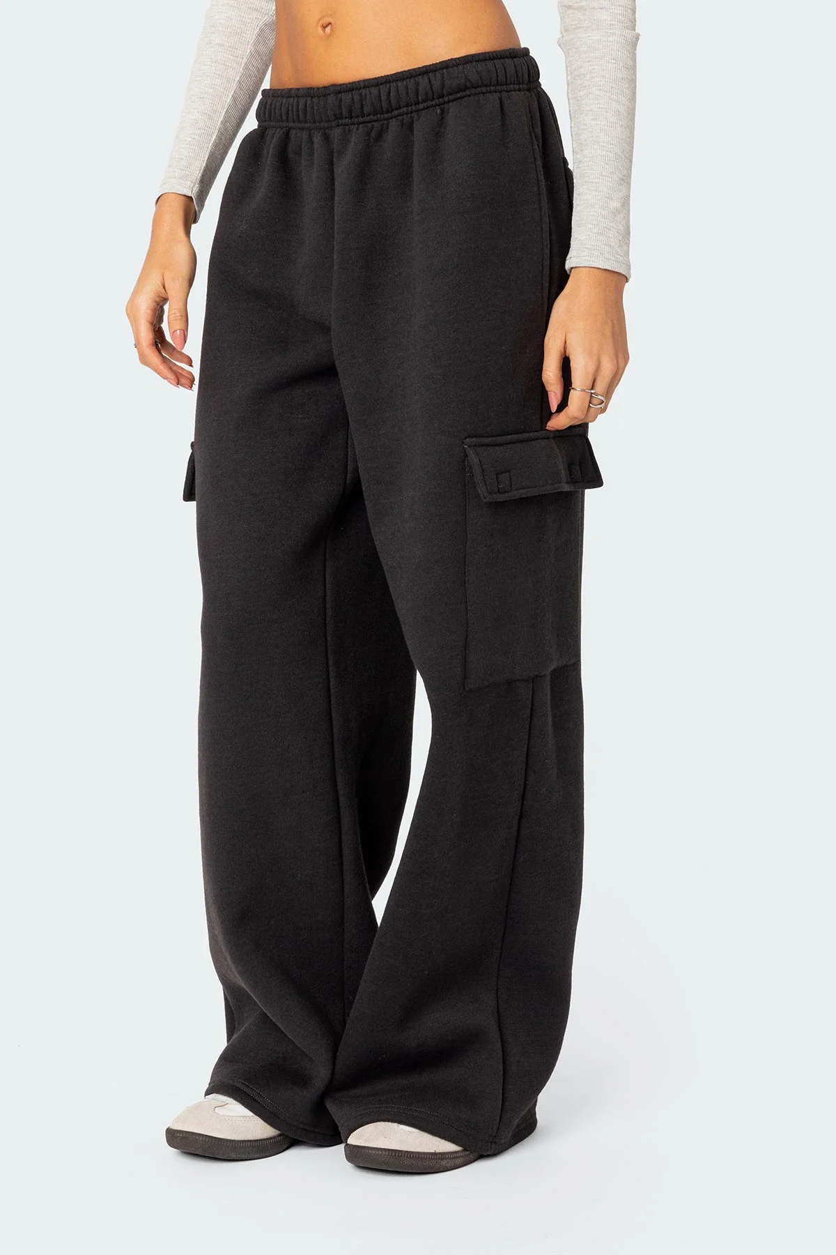 Wide Leg Cargo Joggers - Image 3