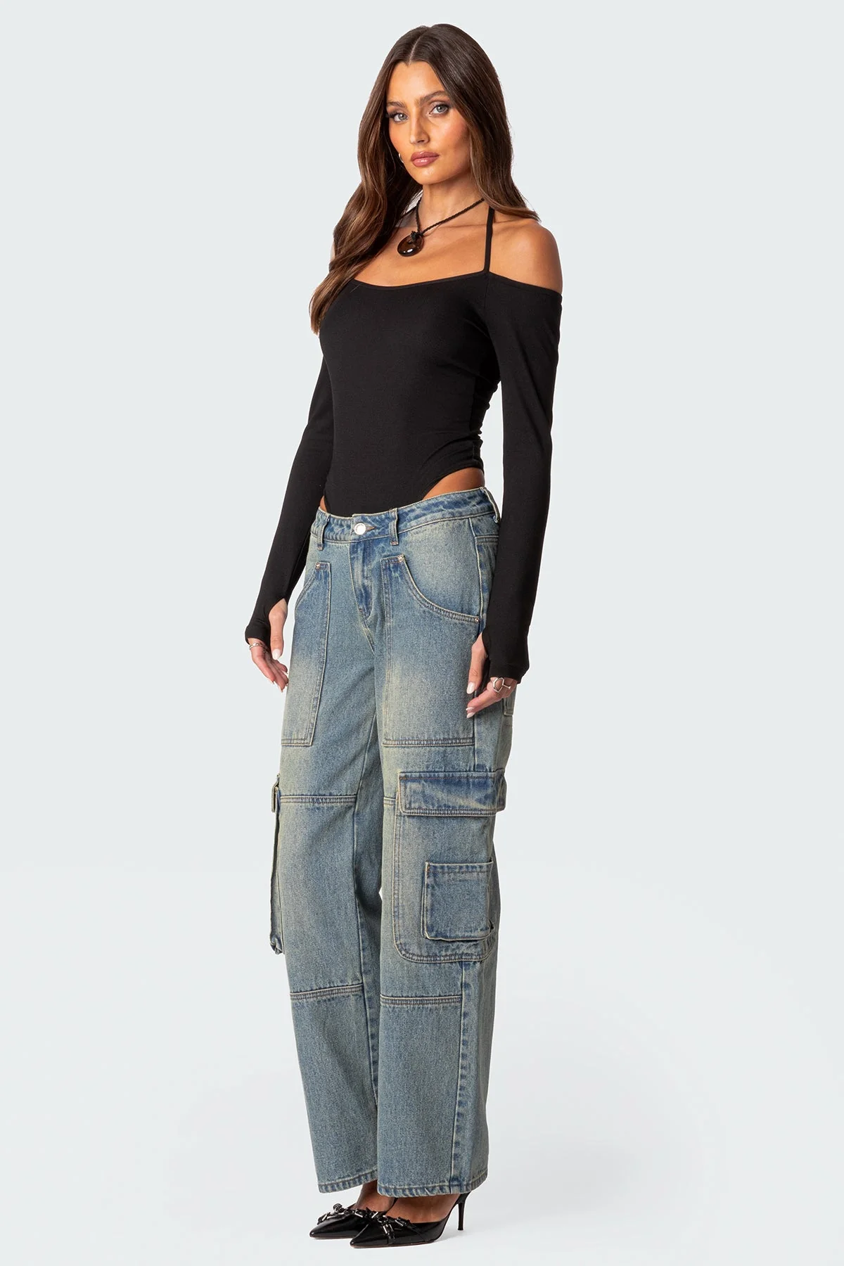 Model Off Duty Ribbed Bodysuit - Image 5