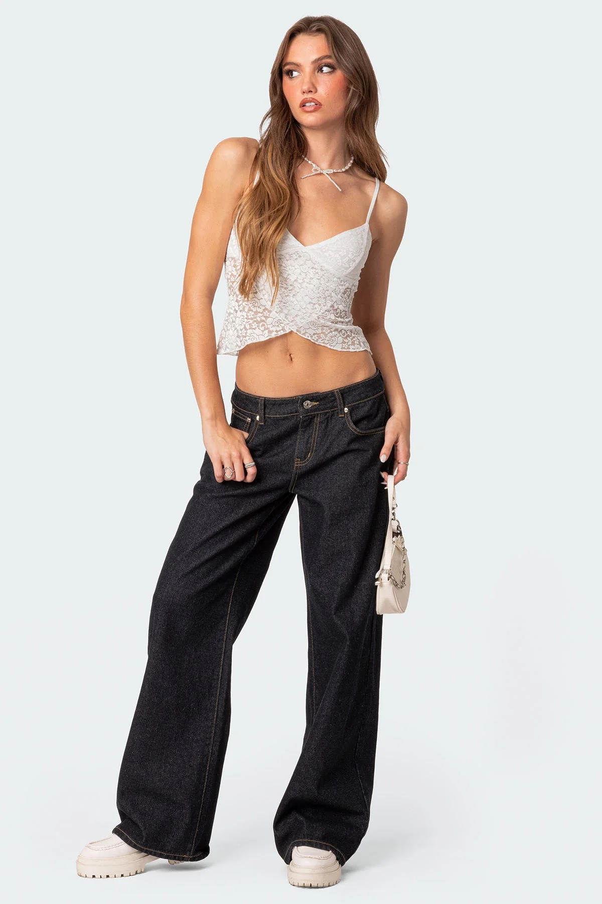 Ruby Sheer Lace Tank Top - Image 5