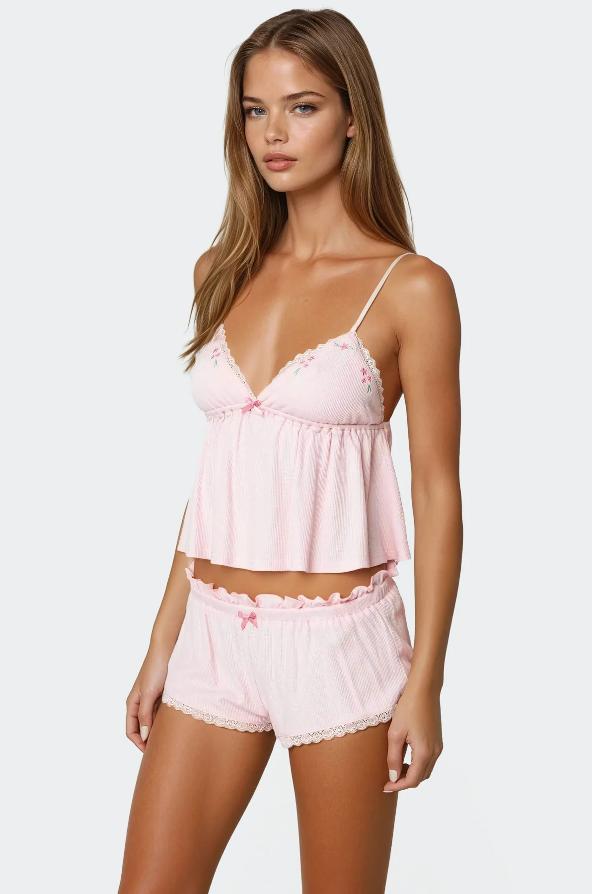 Dream Babydoll Waffle Tank Top - Image 4