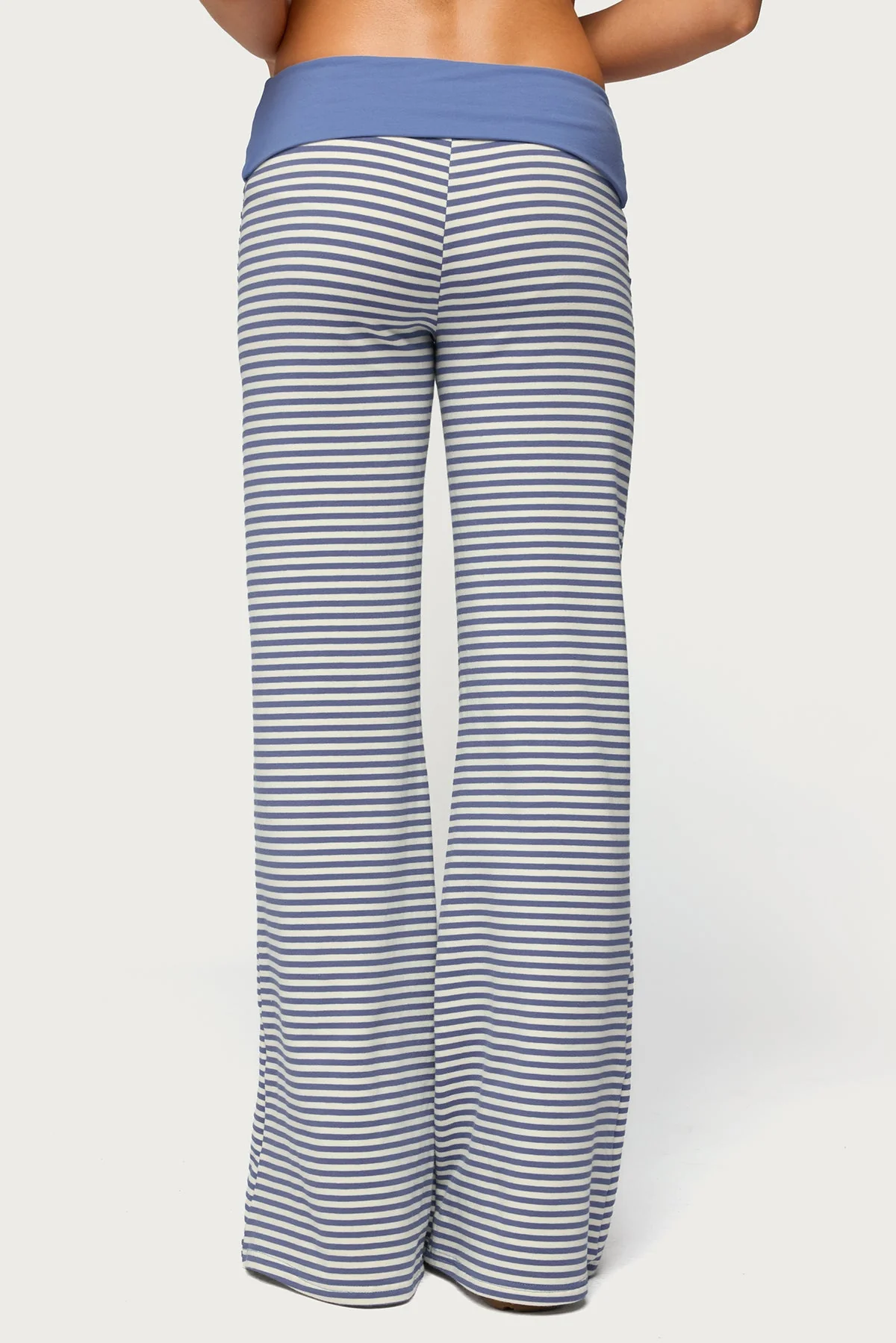 Meggy Striped Foldover Trousers - Image 5