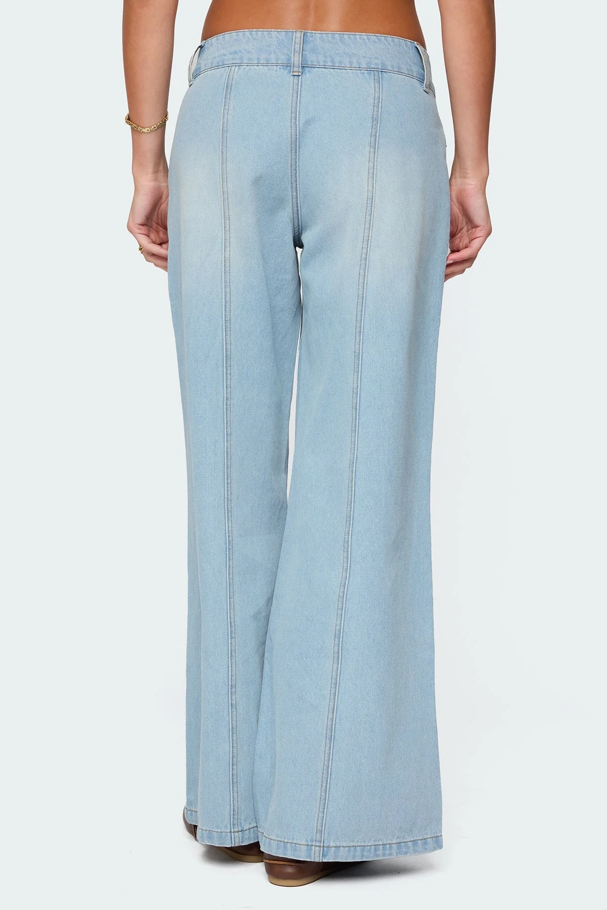 Charlie Panel Stitch Low Rise Bootcut Jeans - Image 5