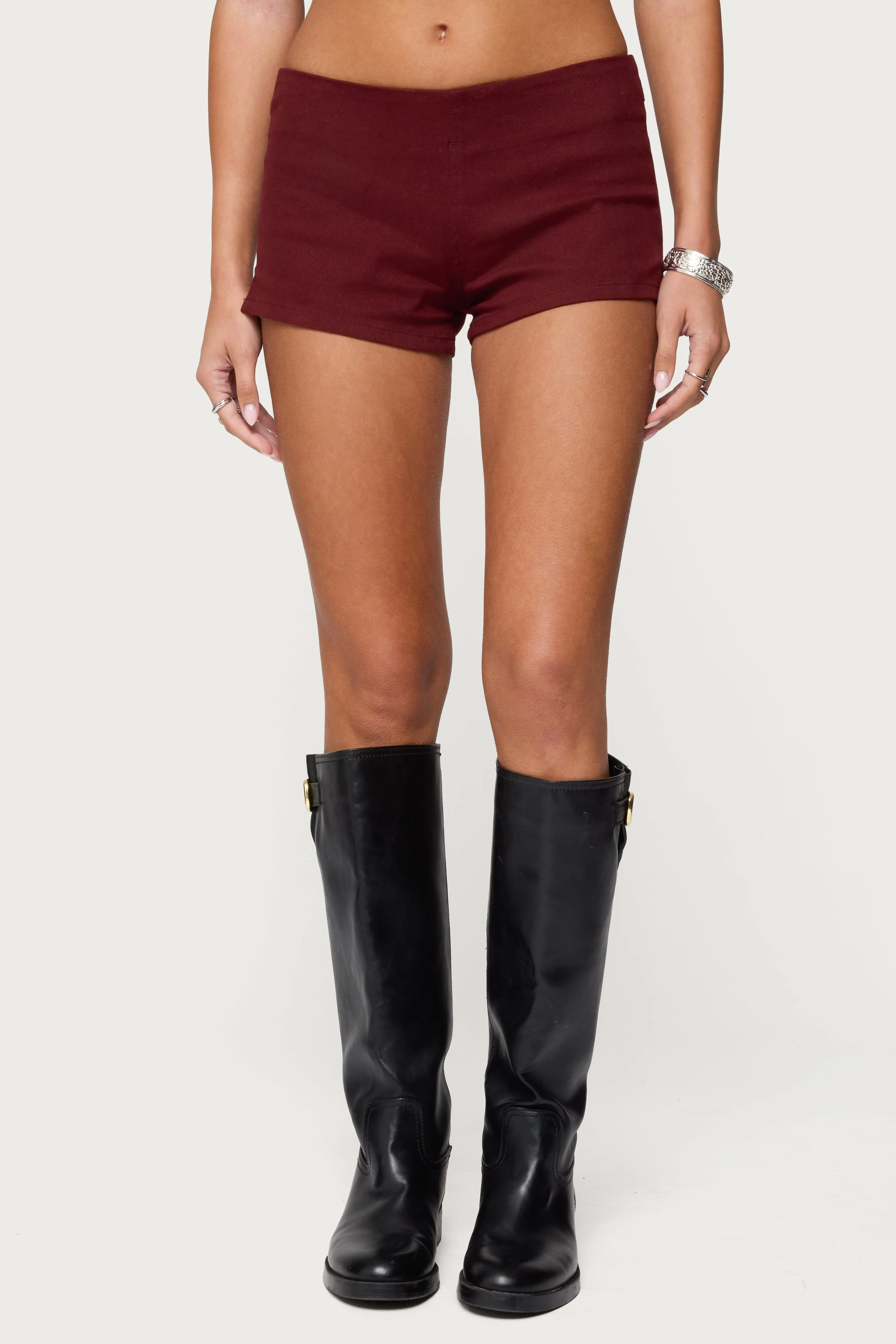 Dinah Denim Micro Shorts - Image 2