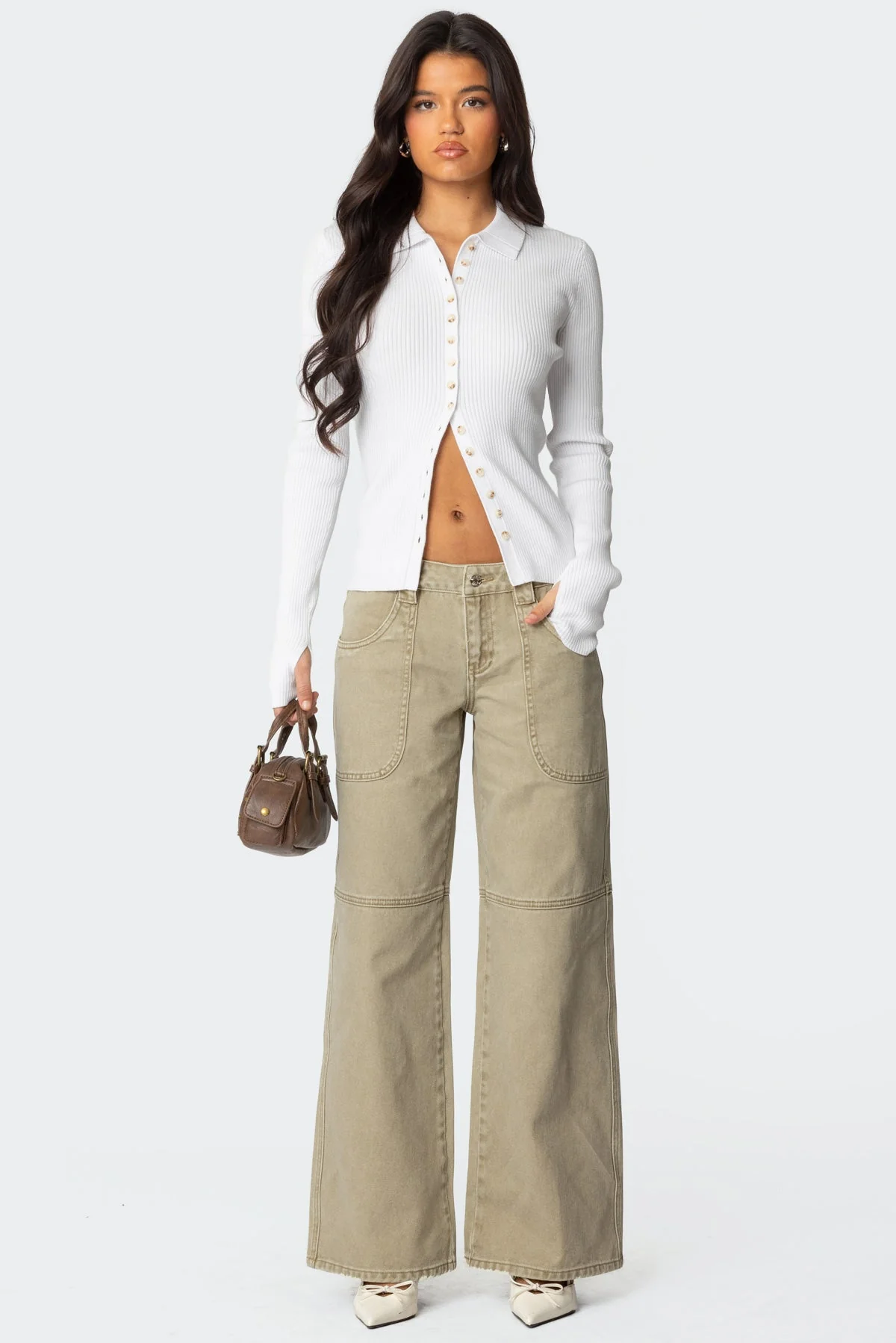 Mirielle Ribbed Knit Cardigan - Image 2