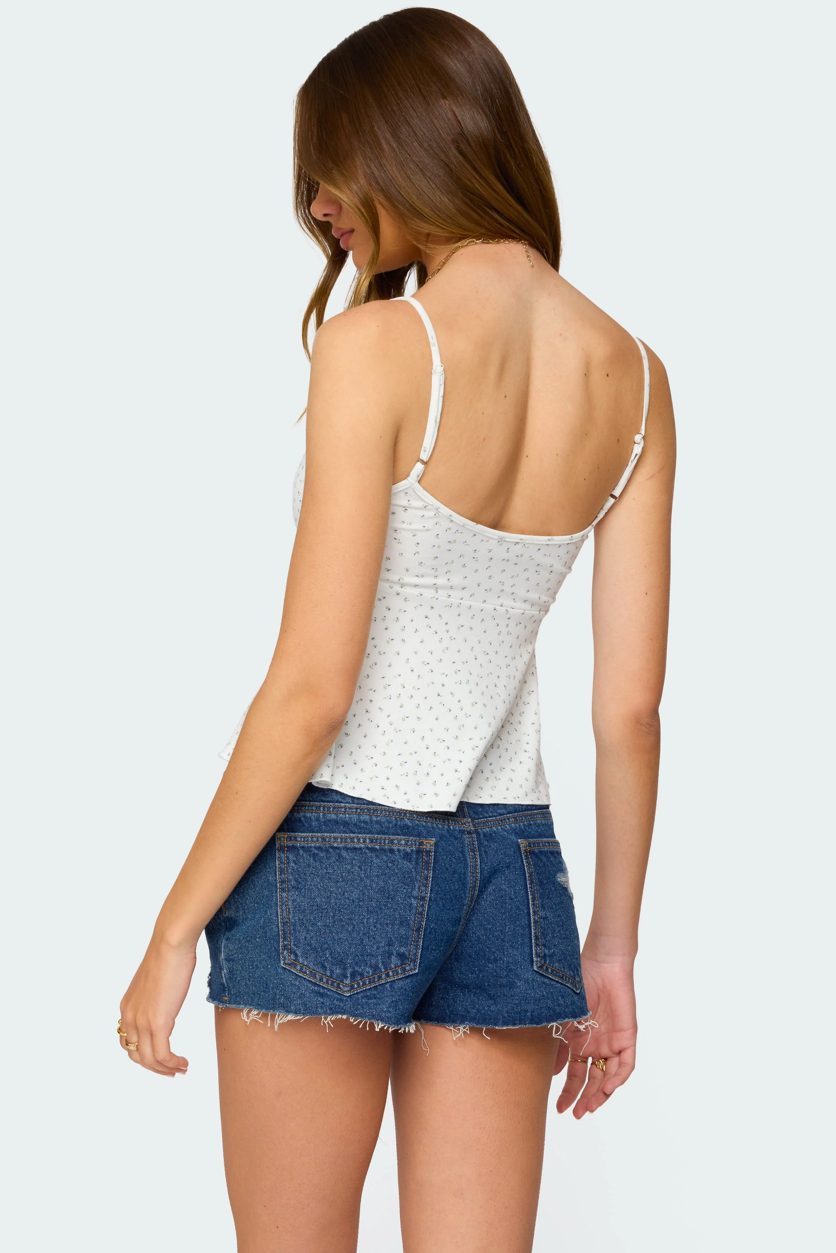 Kelli Floral Babydoll Tank Top - Image 5
