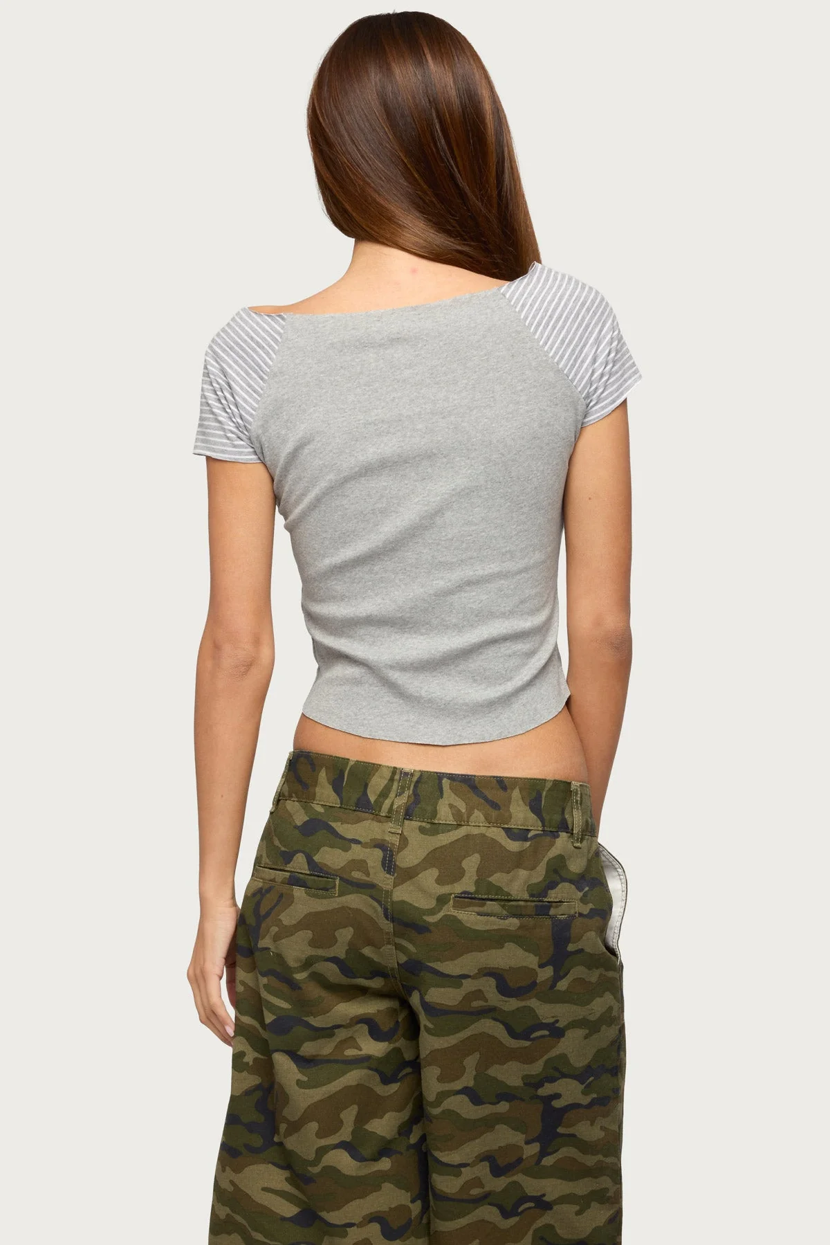 Marina Raglan Stripey T Shirt - Image 5