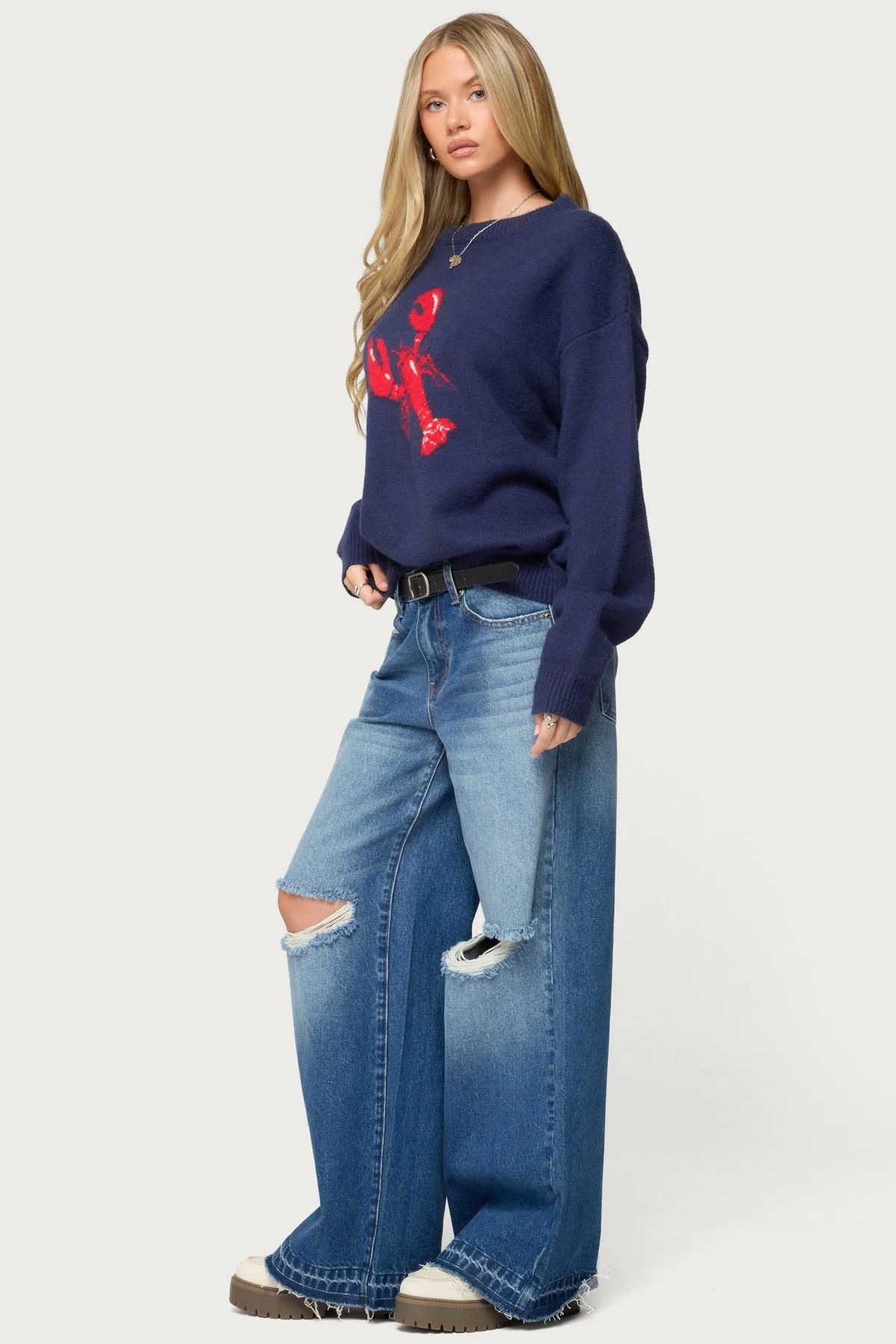 Don't Be Shellfish Knit Sweater - Image 4