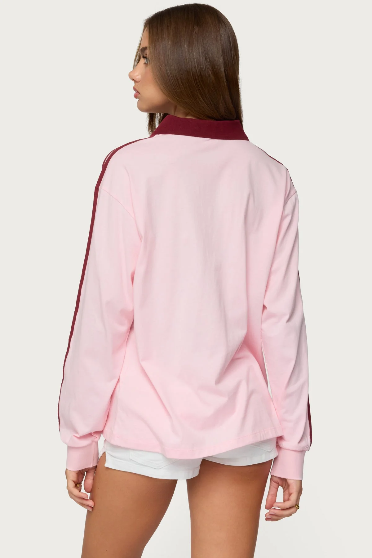 Brooklyn Contrast Oversized Rugby Shirt - Image 6