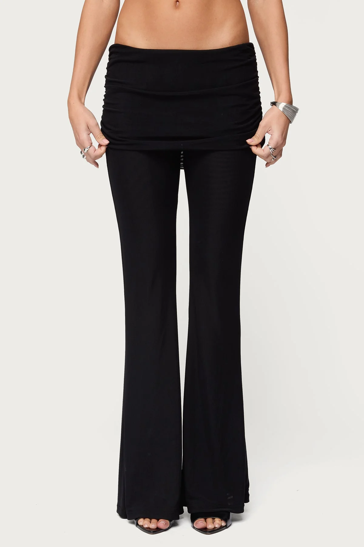 Halli Foldover Mini Skirt Trousers - Image 2