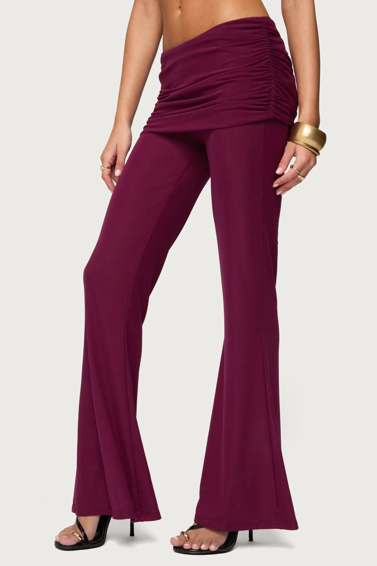 Halli Foldover Mini Skirt Trousers - Image 4
