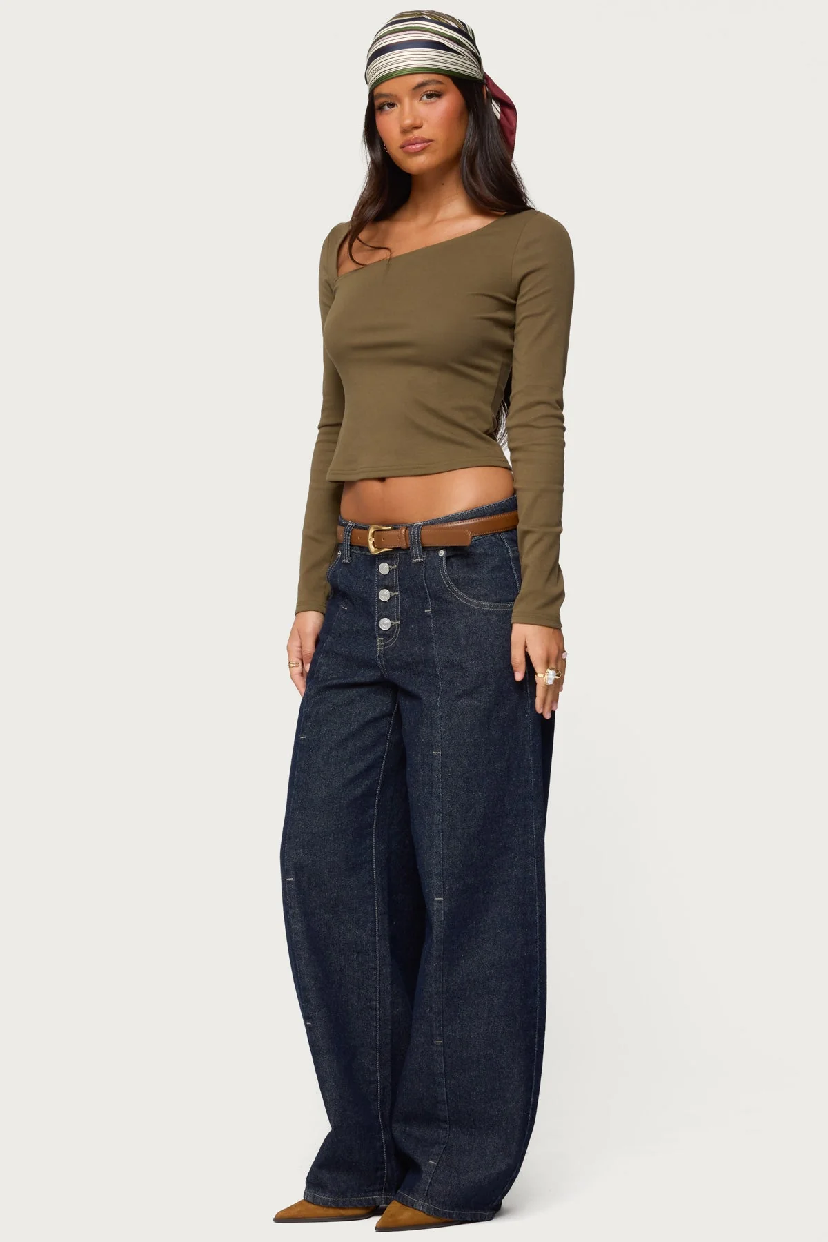 Rion Asymmetric Long Sleeve Top - Image 5