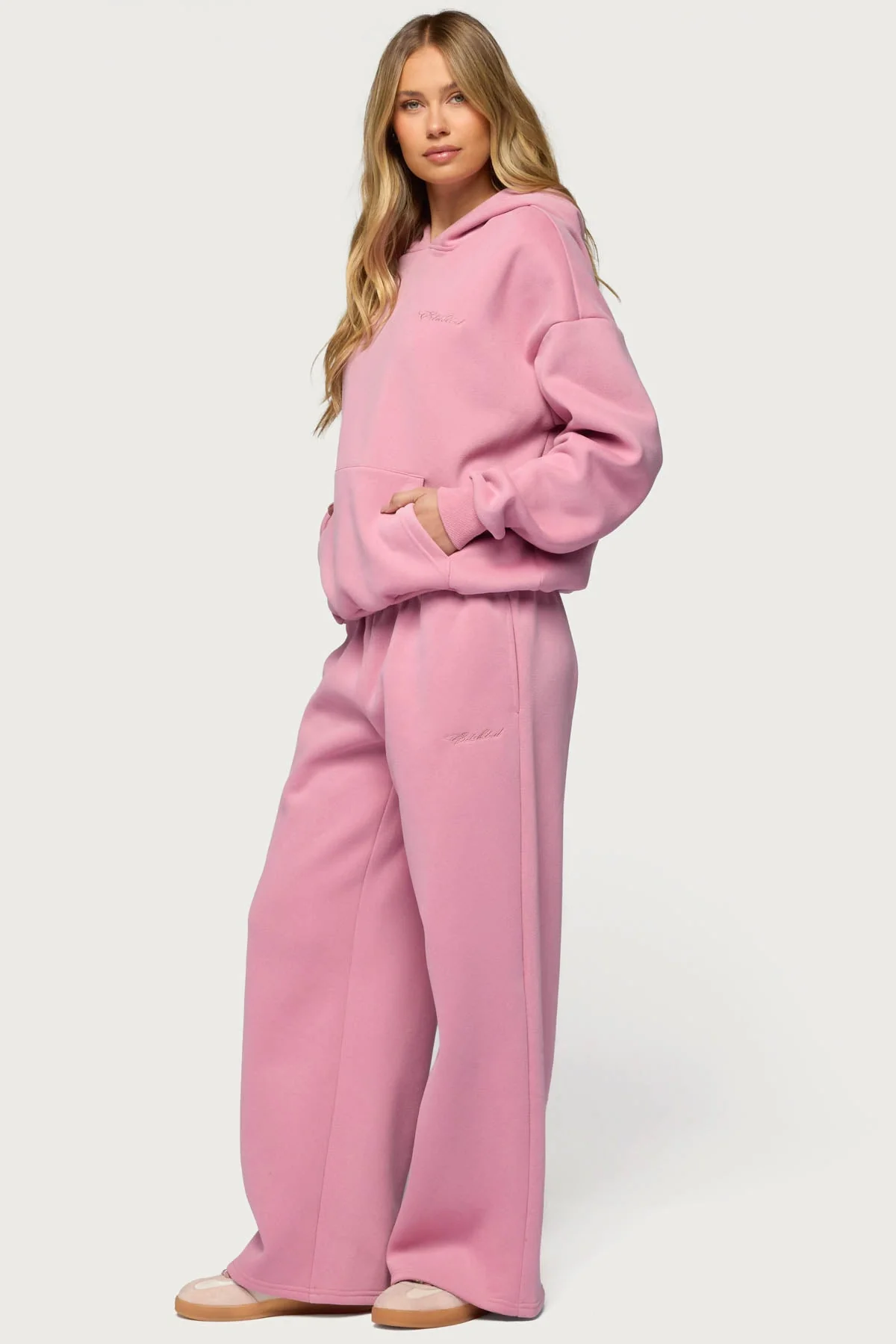 Basic Girl Wide Leg Edikted Joggers - Image 5