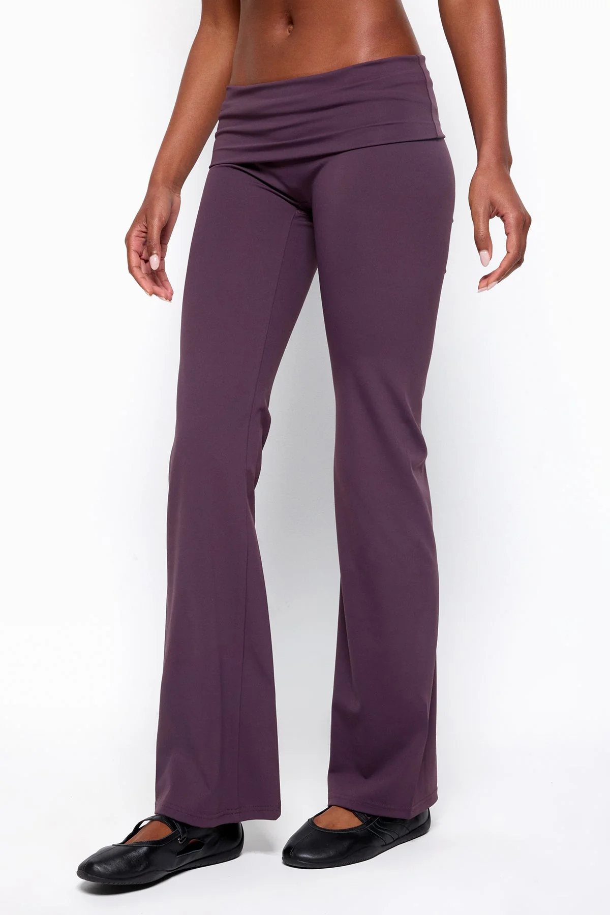 Oriane Foldover Flared Leggings - Image 4
