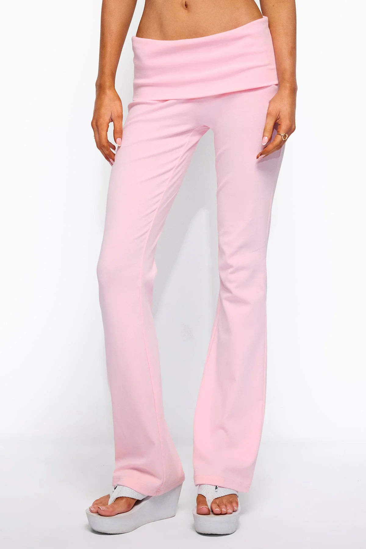 Ivanne Foldover Flared Trousers - Image 2