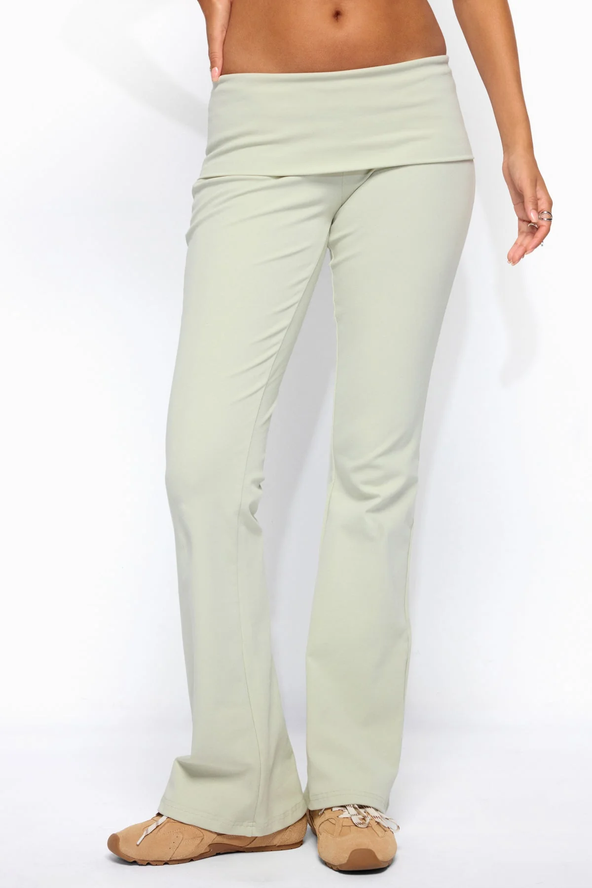 Ivanne Foldover Flared Trousers - Image 2