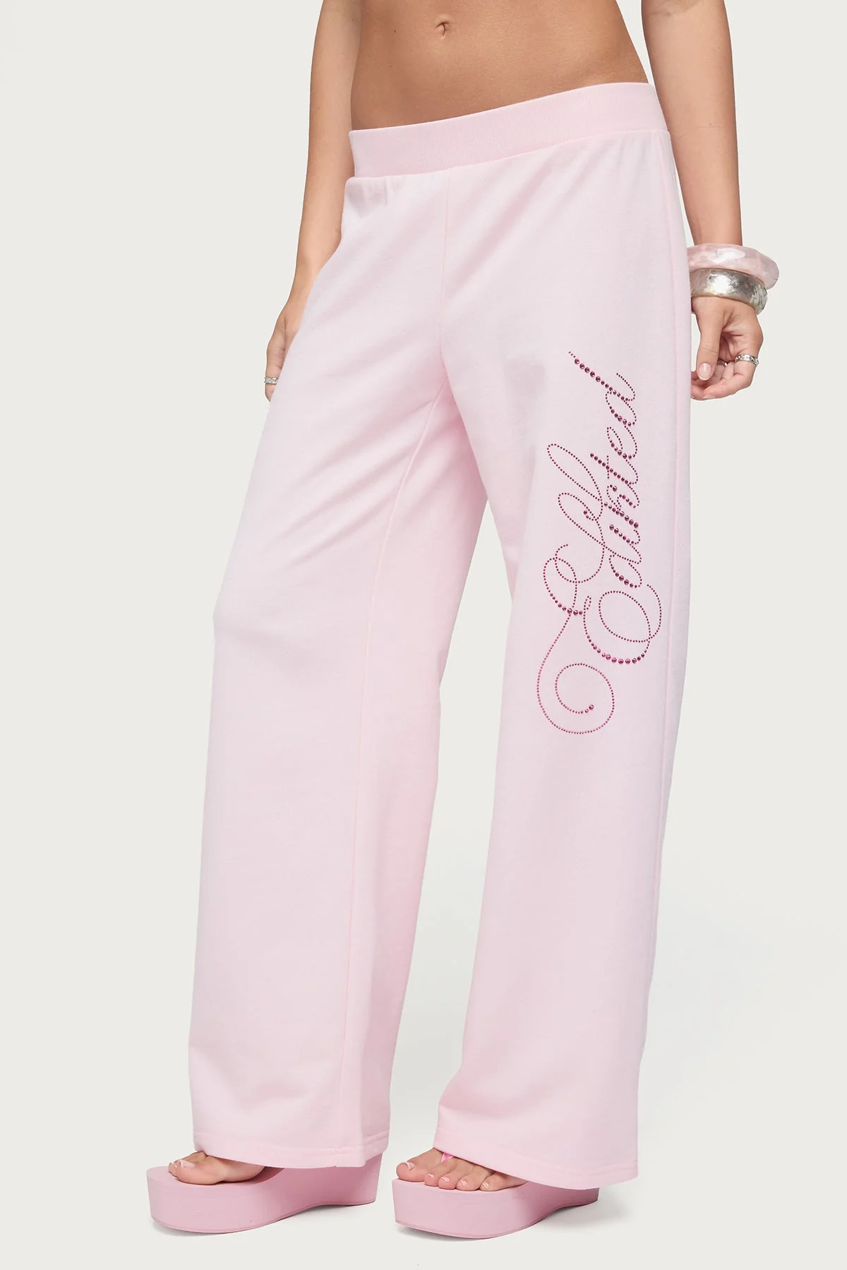 Edikted Studio Rhinestone Joggers - Image 4