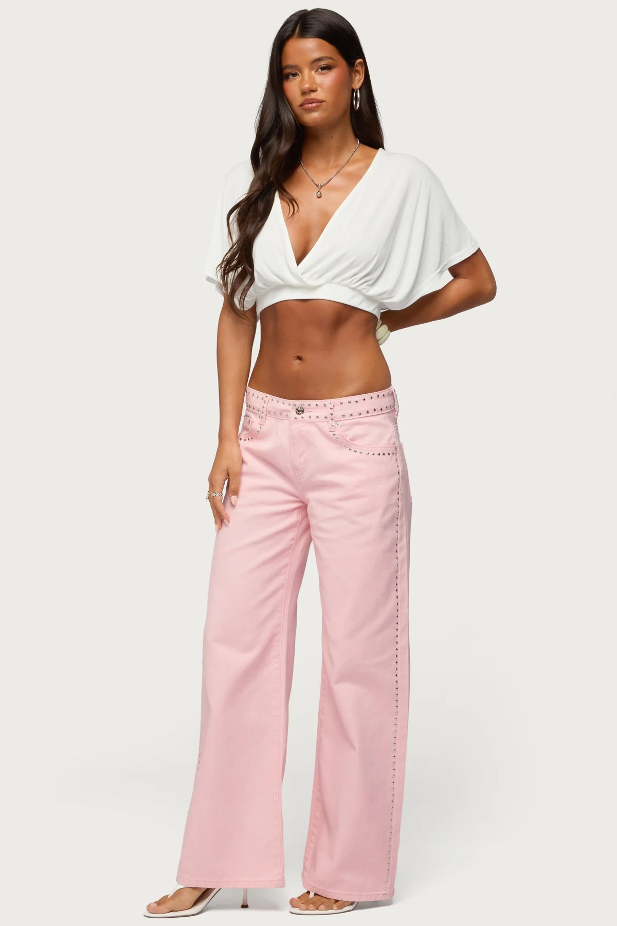Candela V Neck Crop Top - Image 5