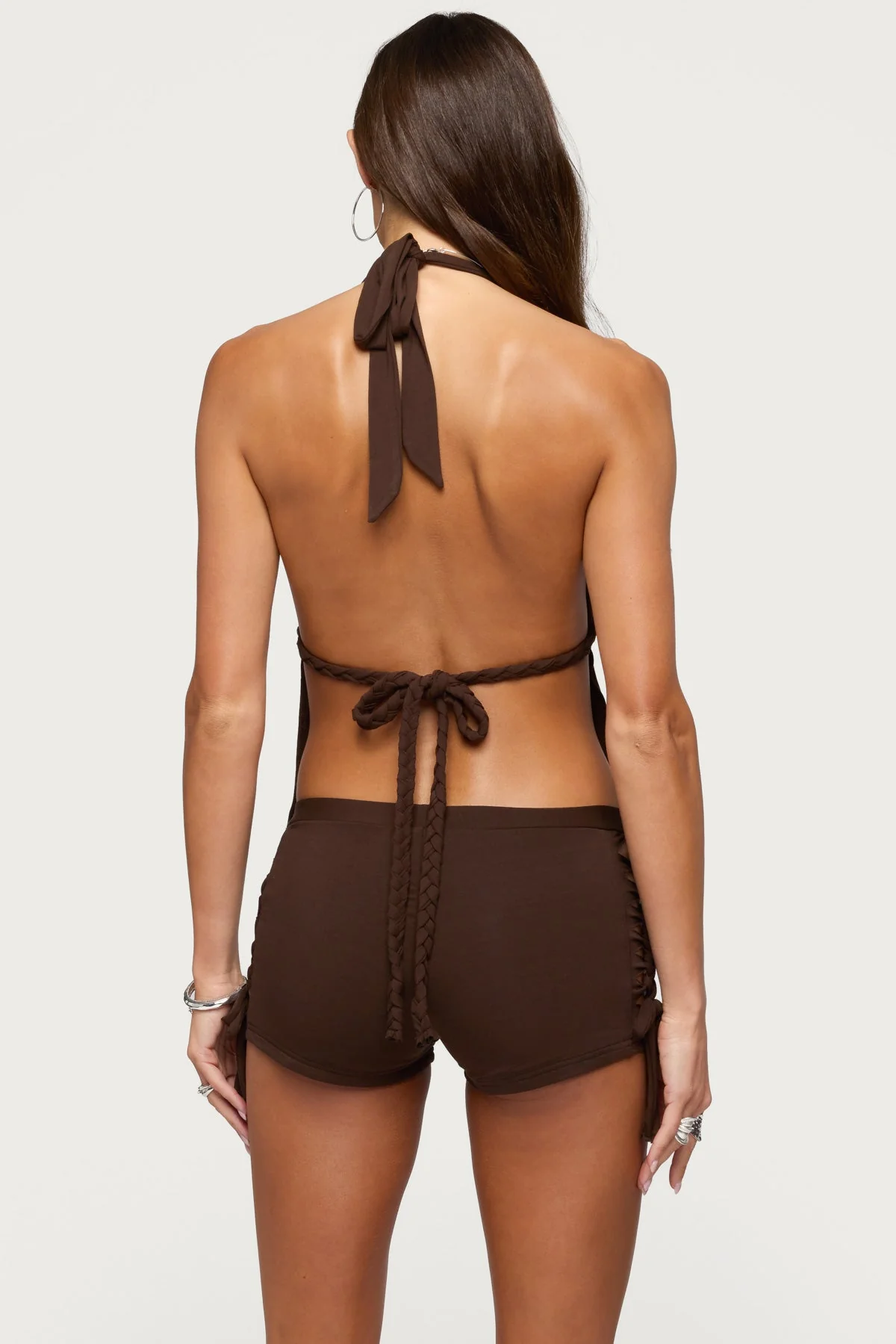 Jilly Braided Backless Halter Top - Image 5