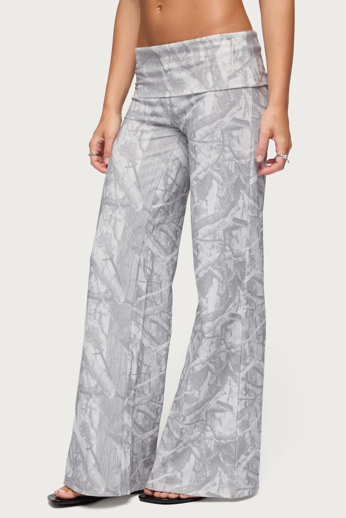 Cammy Wide Leg Foldover Trousers - Image 3