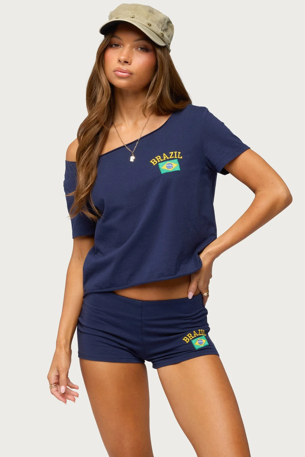 Brazilian Babe Off Shoulder T Shirt - Image 2