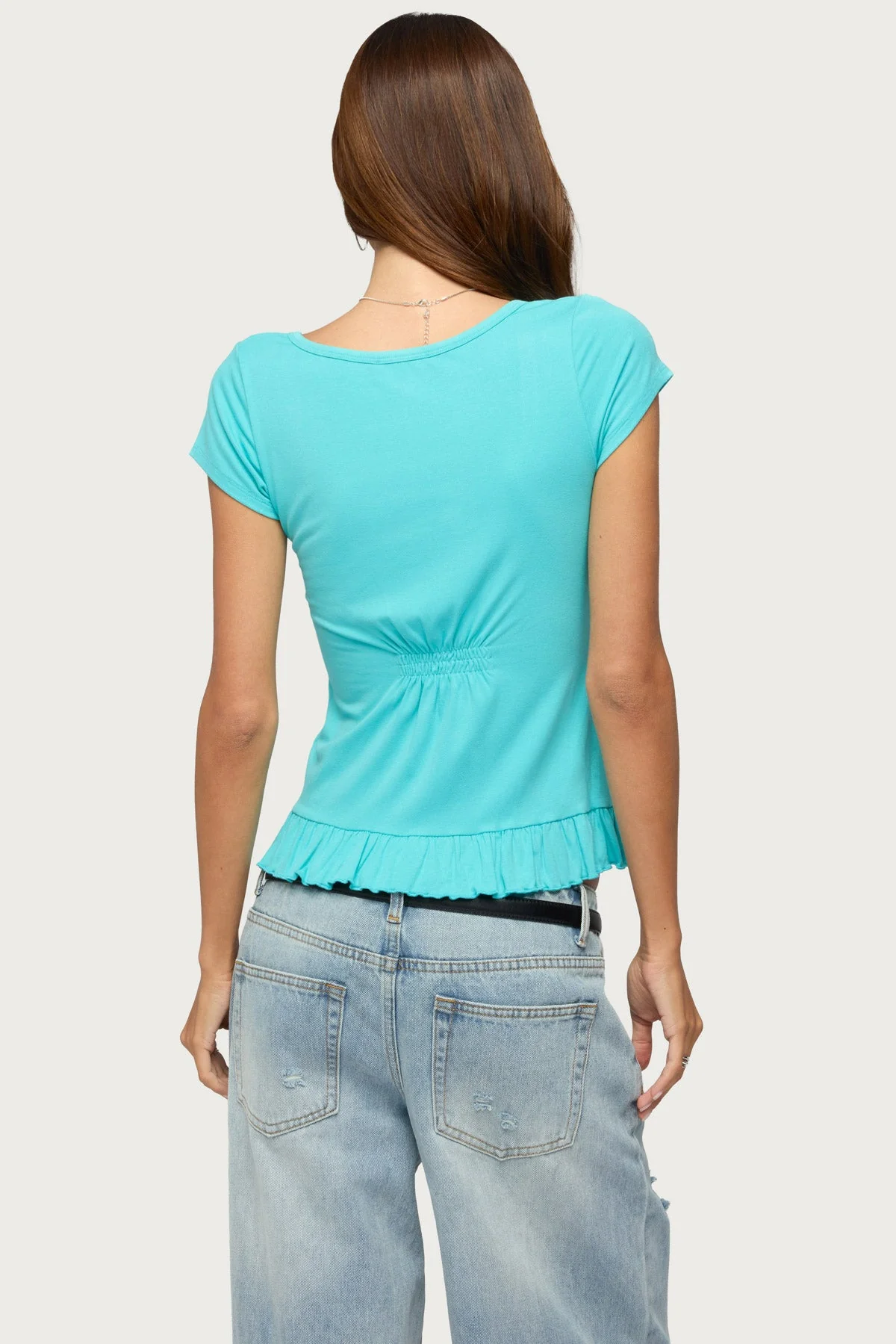 Liliannah Ruffle Babydoll Top - Image 5