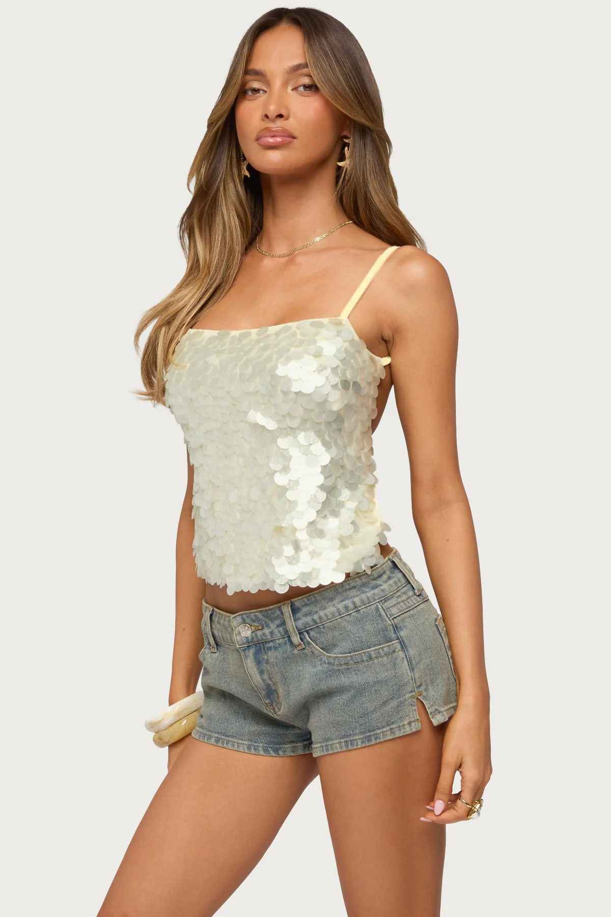 Macy Backless Sequin Top - Image 3