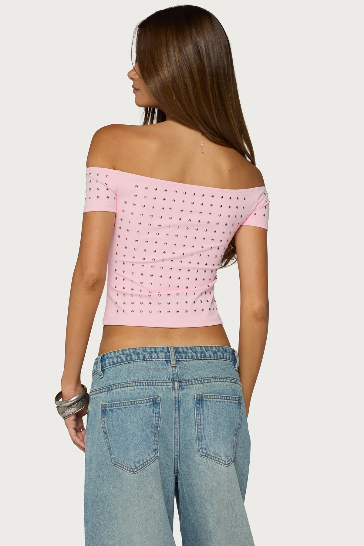 Mack Studded Off Shoulder Top - Image 5