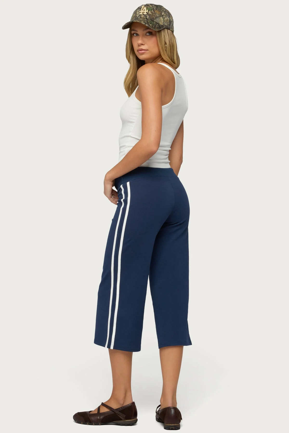 Zanele Side Stripe Capri Joggers - Image 5