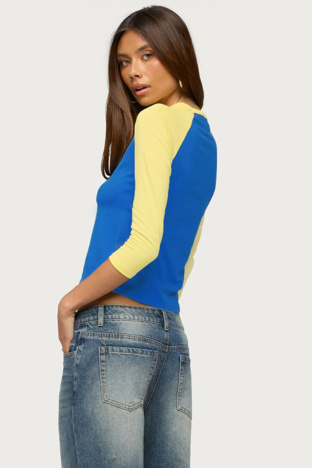 Emana Contrast Raglan Top - Image 5