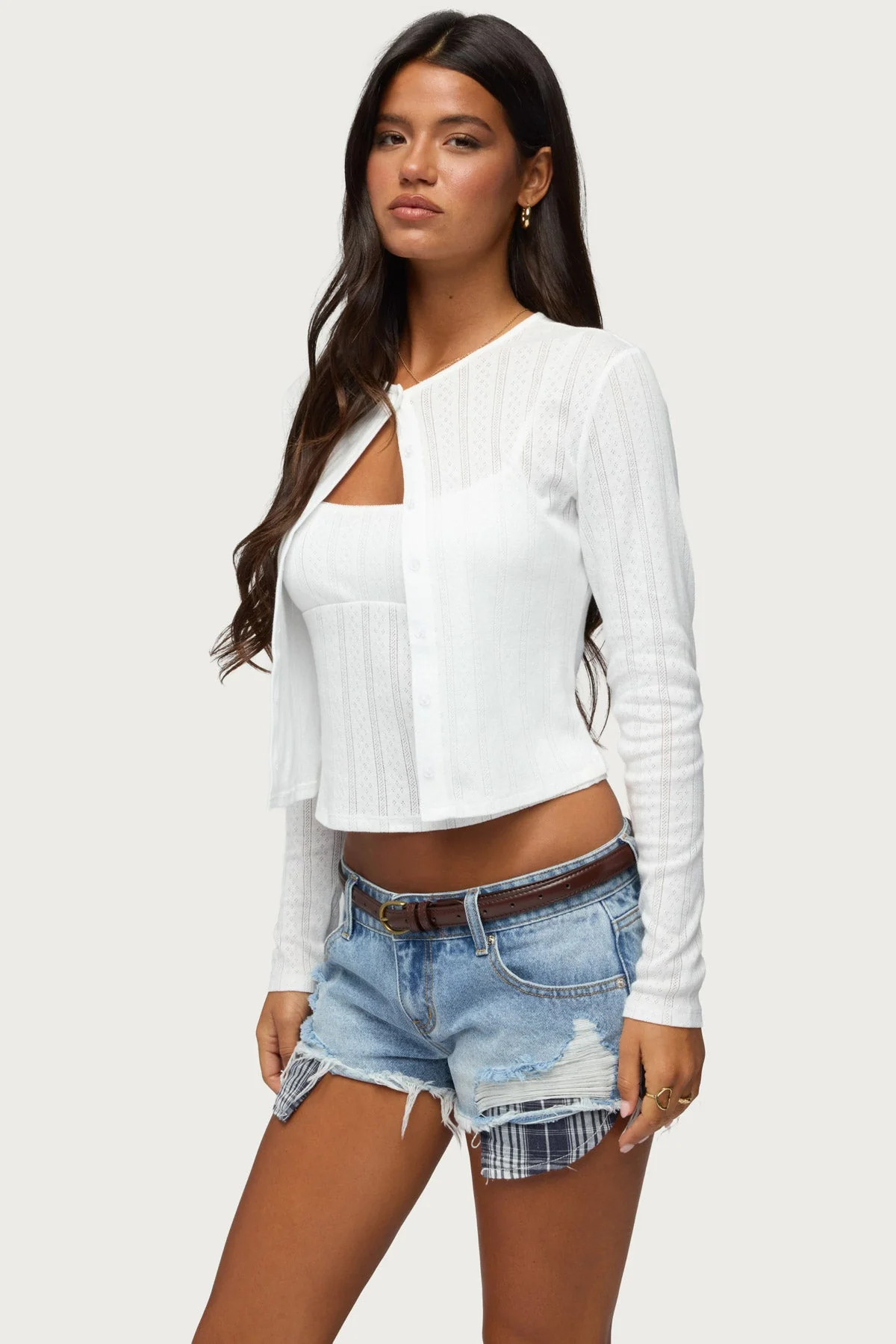 Adie Pointelle Cardigan - Image 3