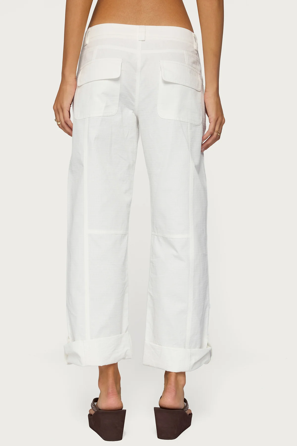 Odettia Sheer Cotton Trousers - Image 5