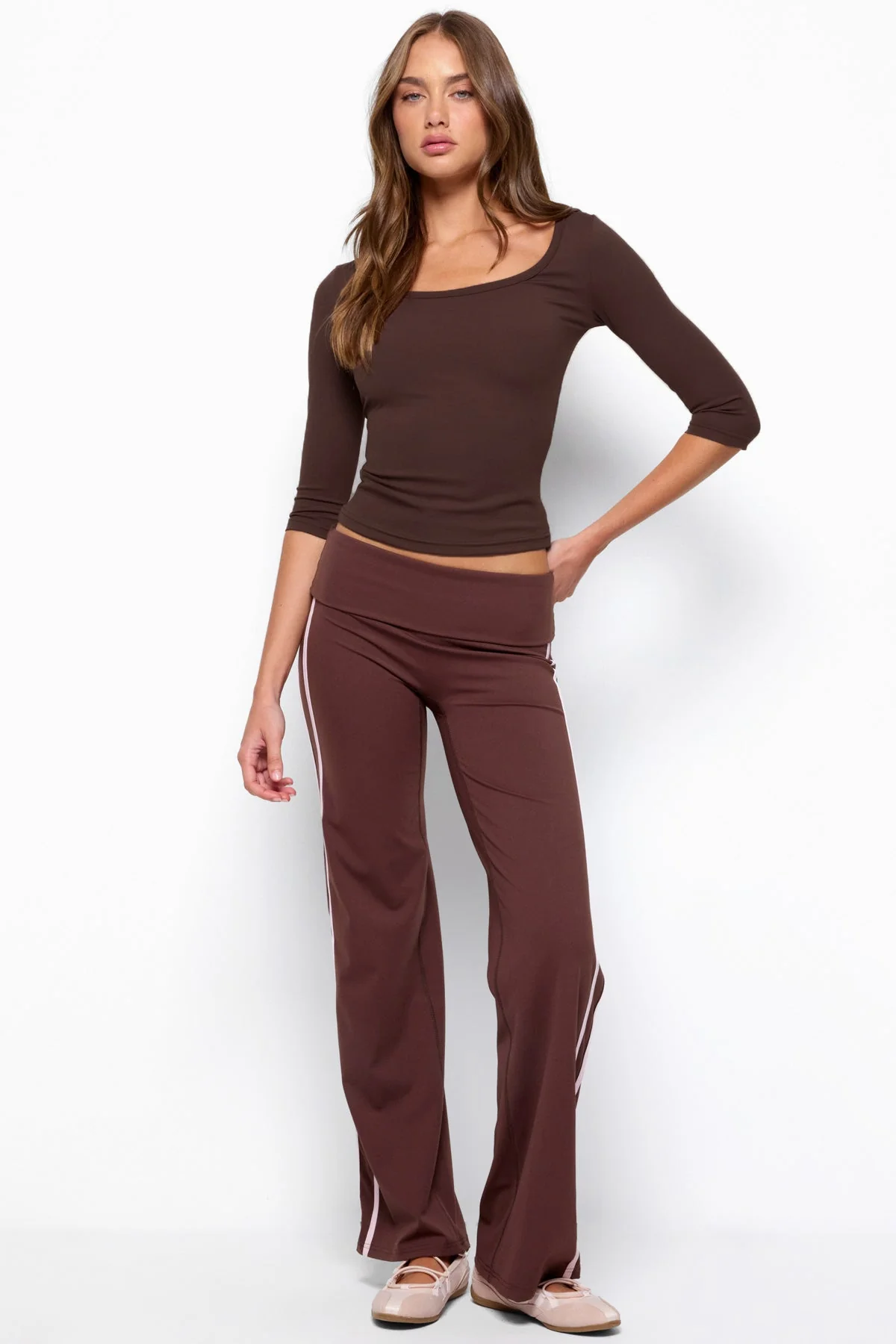 Desi Scoop Neck Quarter Sleeve Top - Image 3