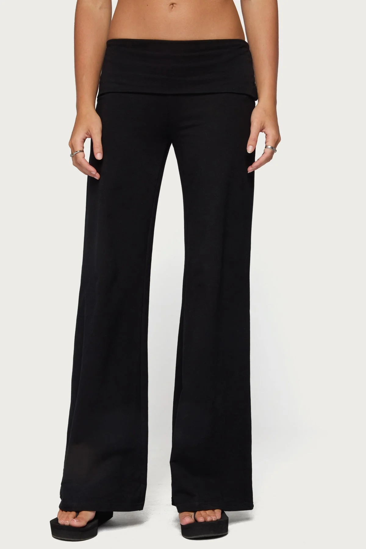 Angel Energy Sequin Foldover Trousers - Image 2