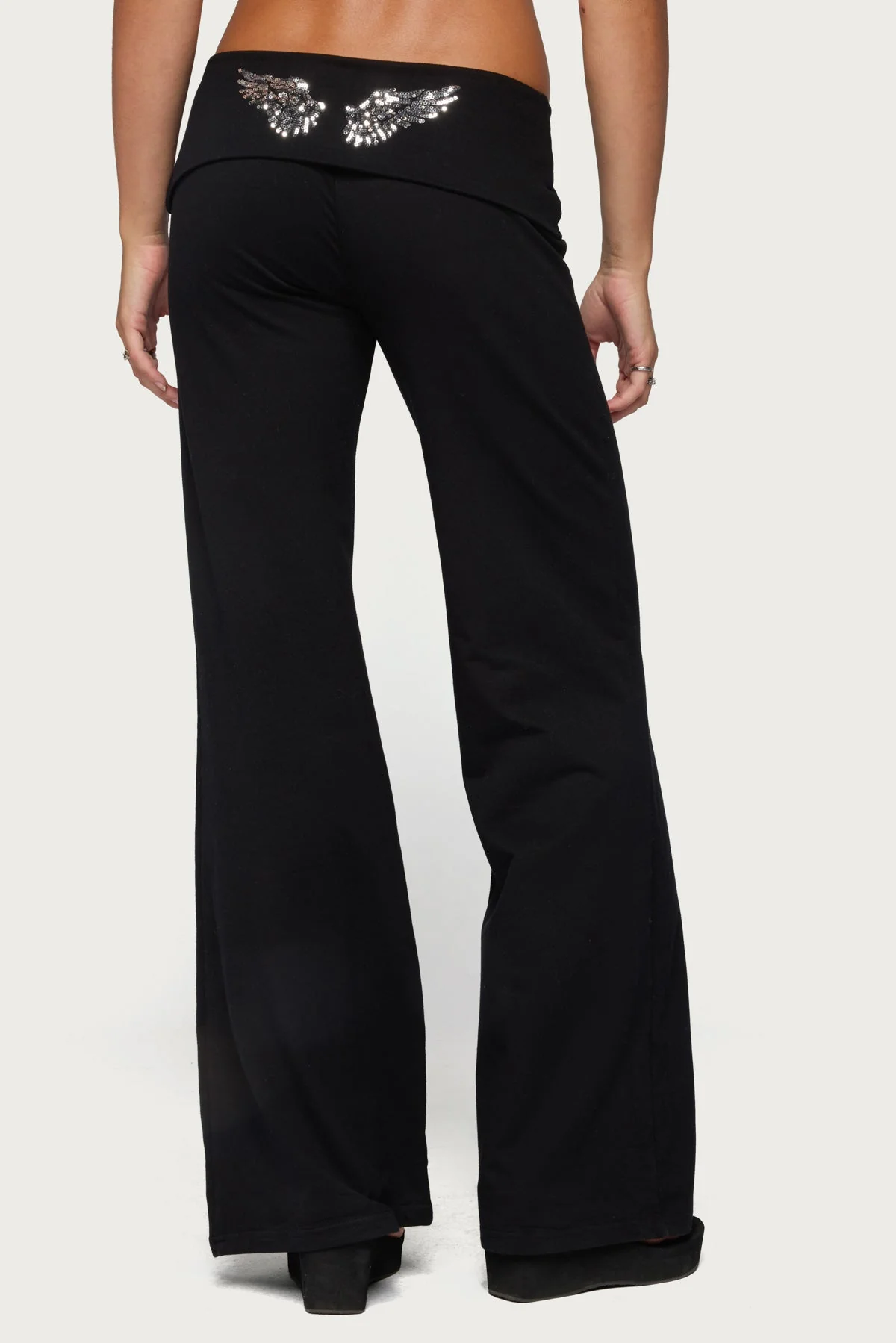 Angel Energy Sequin Foldover Trousers - Image 4