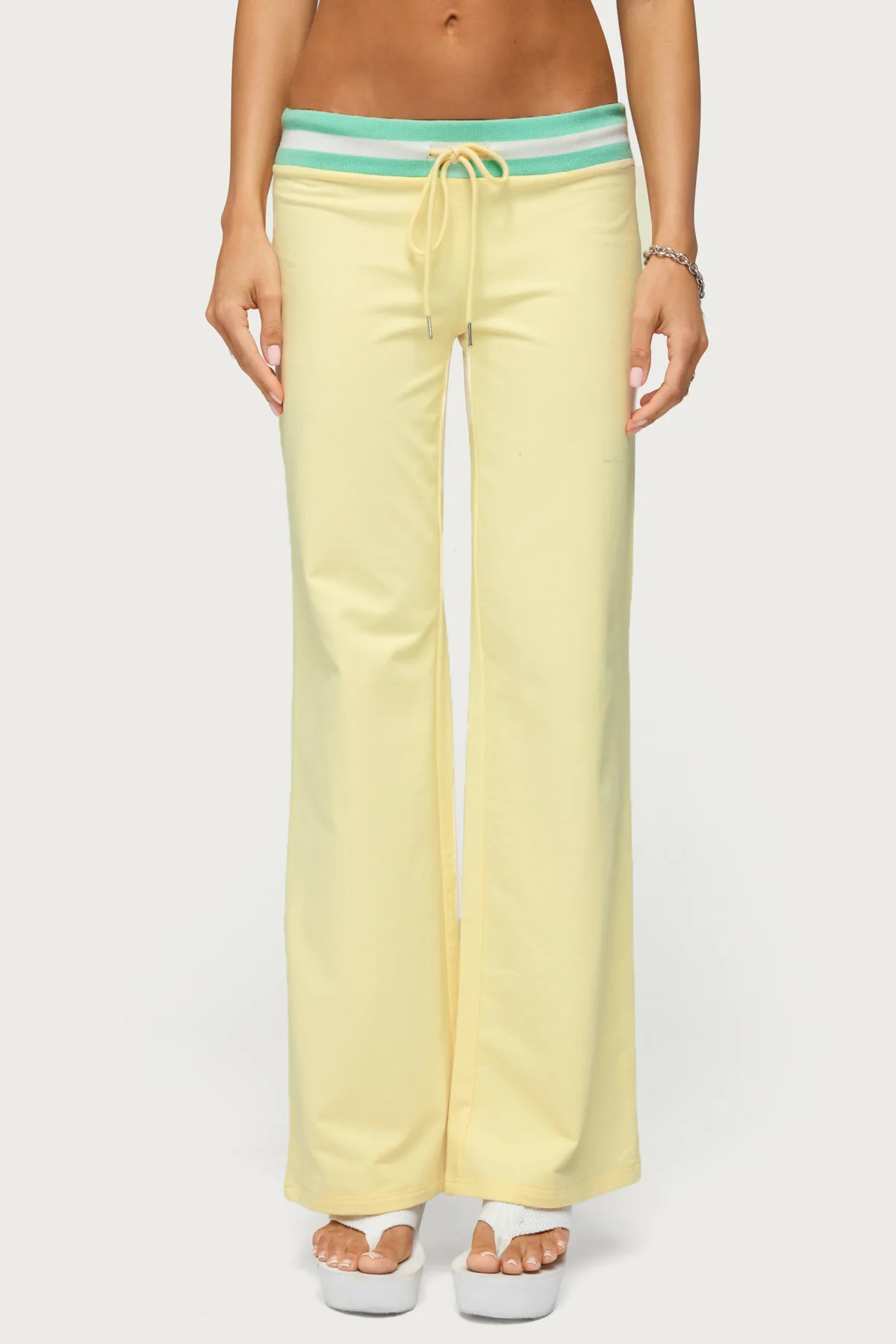 Clioh Contrast Waist Joggers - Image 2