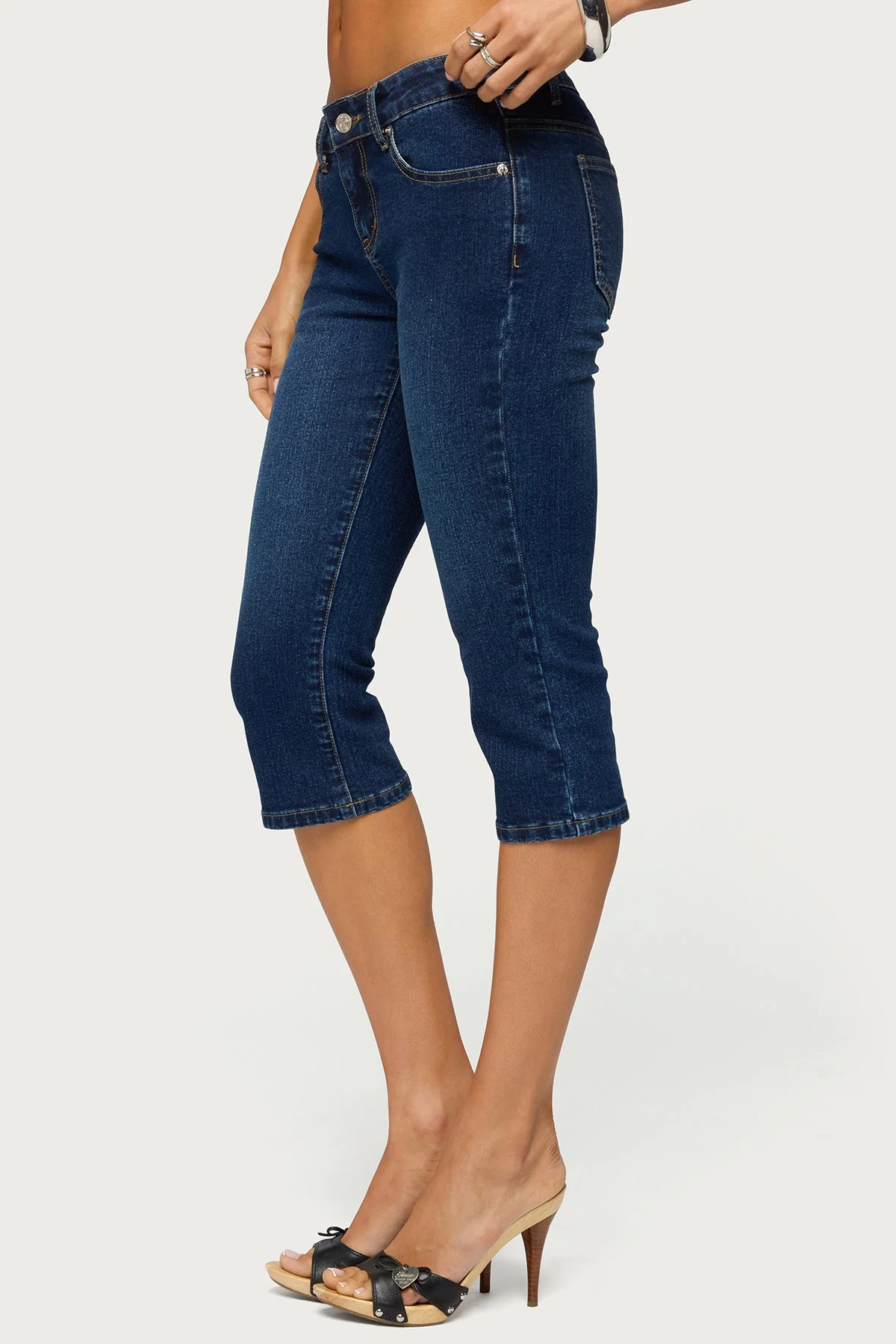 Fifer Low Rise Capri Jeans - Image 3